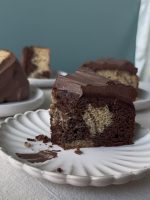 VIETNAMESE COFFEE MOCHA FROSTED SOUR CREAM MARBLE CAKE - Image 3